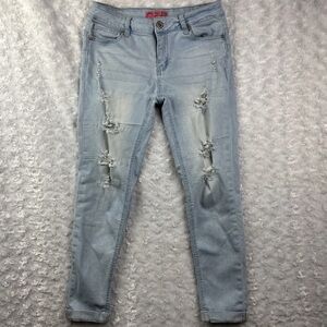 Wax Jean Women’s Skinny Distressed Size 7 Jeans Denim